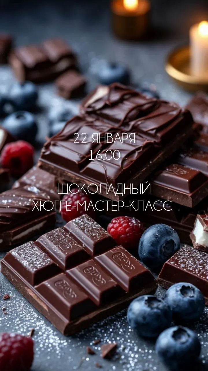 Шоколадный Хюгге-мастер-класс по приготовлению сладостей