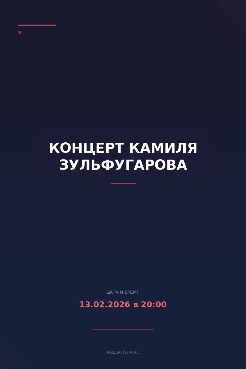 Концерт Камиля Зульфугарова