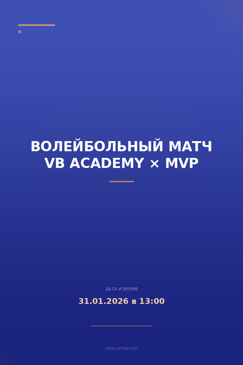 Волейбольный матч VB Academy × MVP