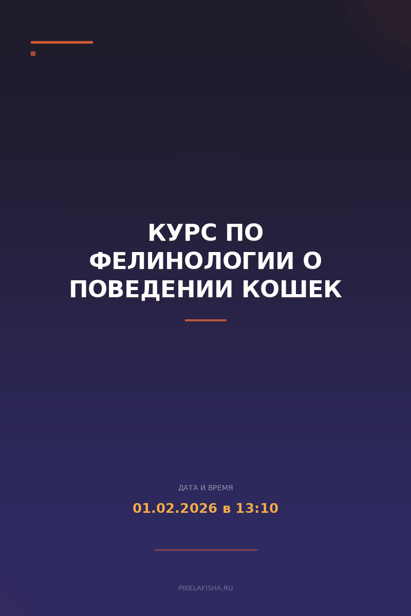 Курс по фелинологии о поведении кошек