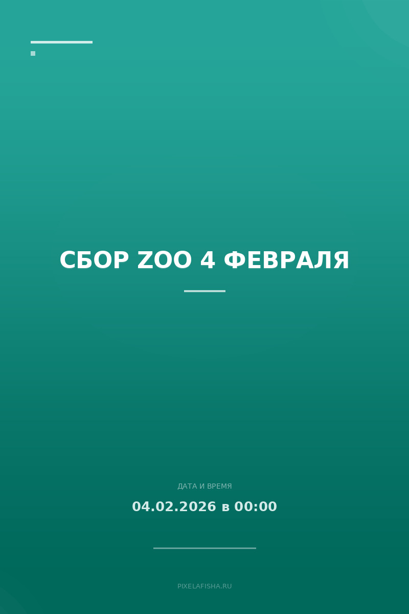 Сбор Zoo 4 февраля
