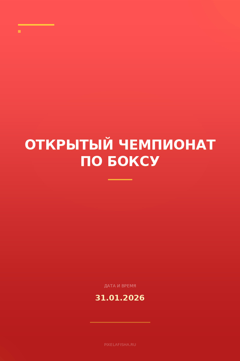 Открытый чемпионат по боксу