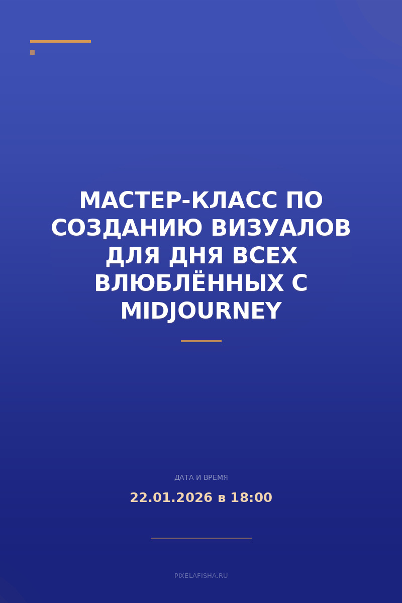 Мастер-класс по созданию визуалов для Дня всех влюблённых с MidJourney