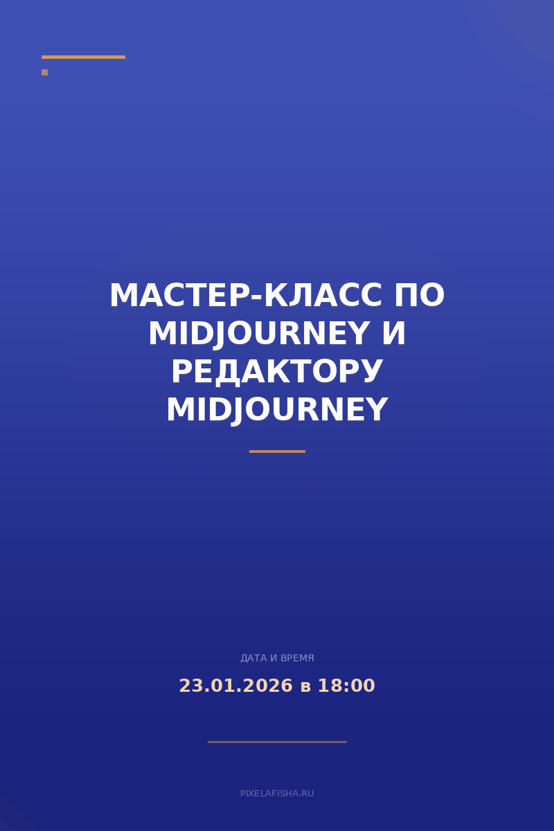 Мастер-класс по MidJourney и редактору MidJourney