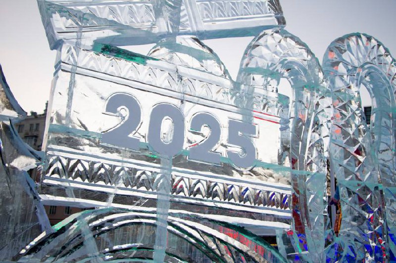 Ледовый городок в Историческом сквере