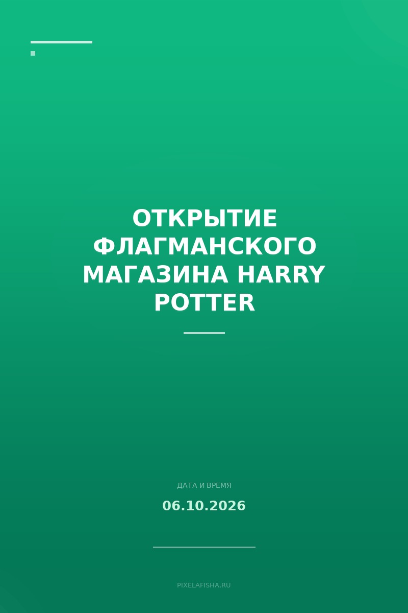 Открытие флагманского магазина Harry Potter