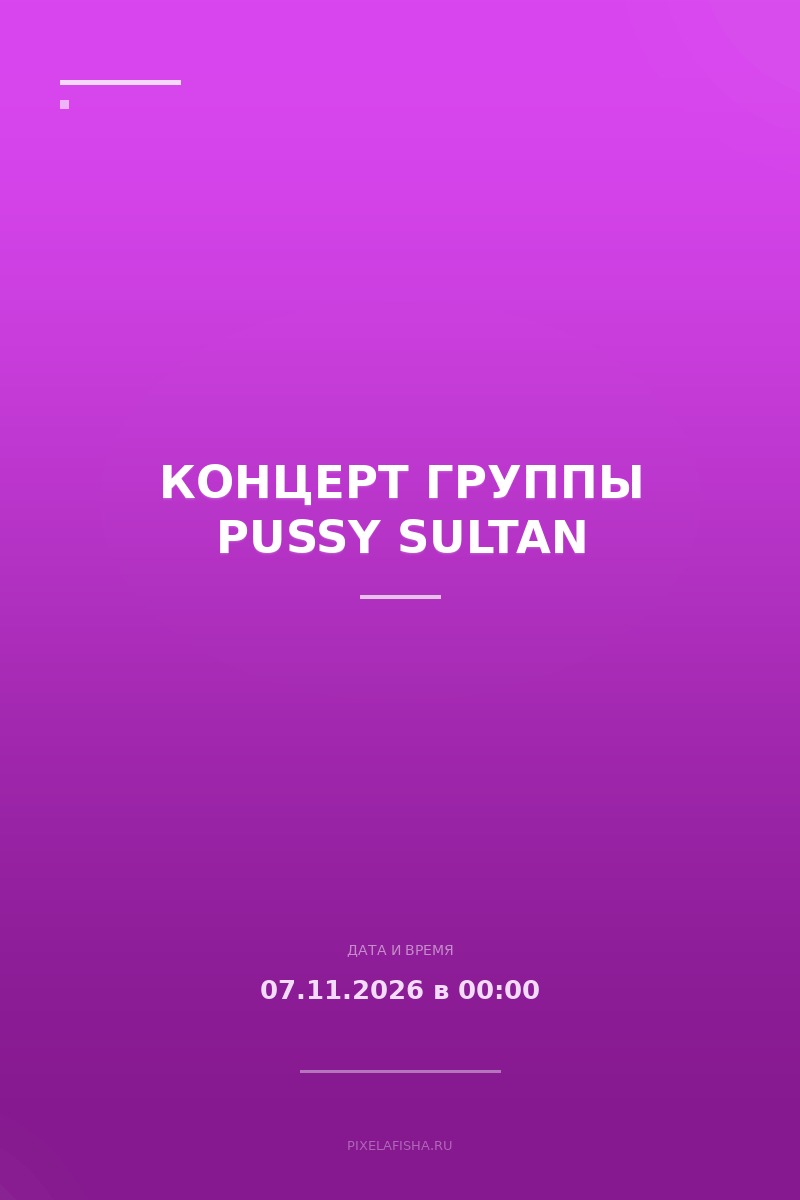 Концерт группы Pussy Sultan