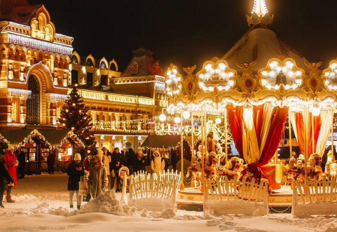 Новогодняя площадка на Ярмарочной площади