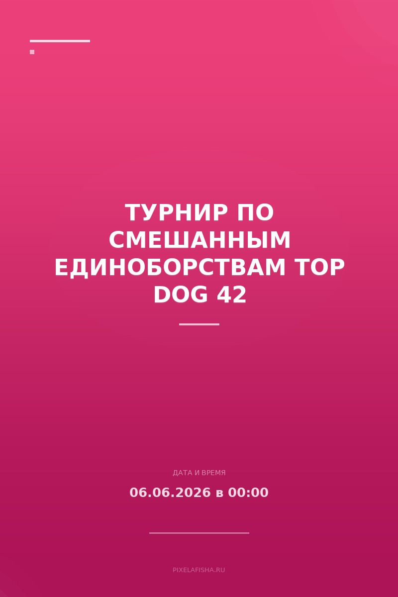 Турнир по смешанным единоборствам TOP DOG 42