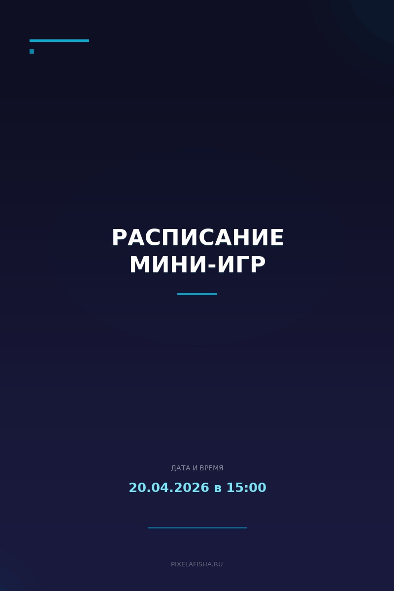 Расписание мини-игр