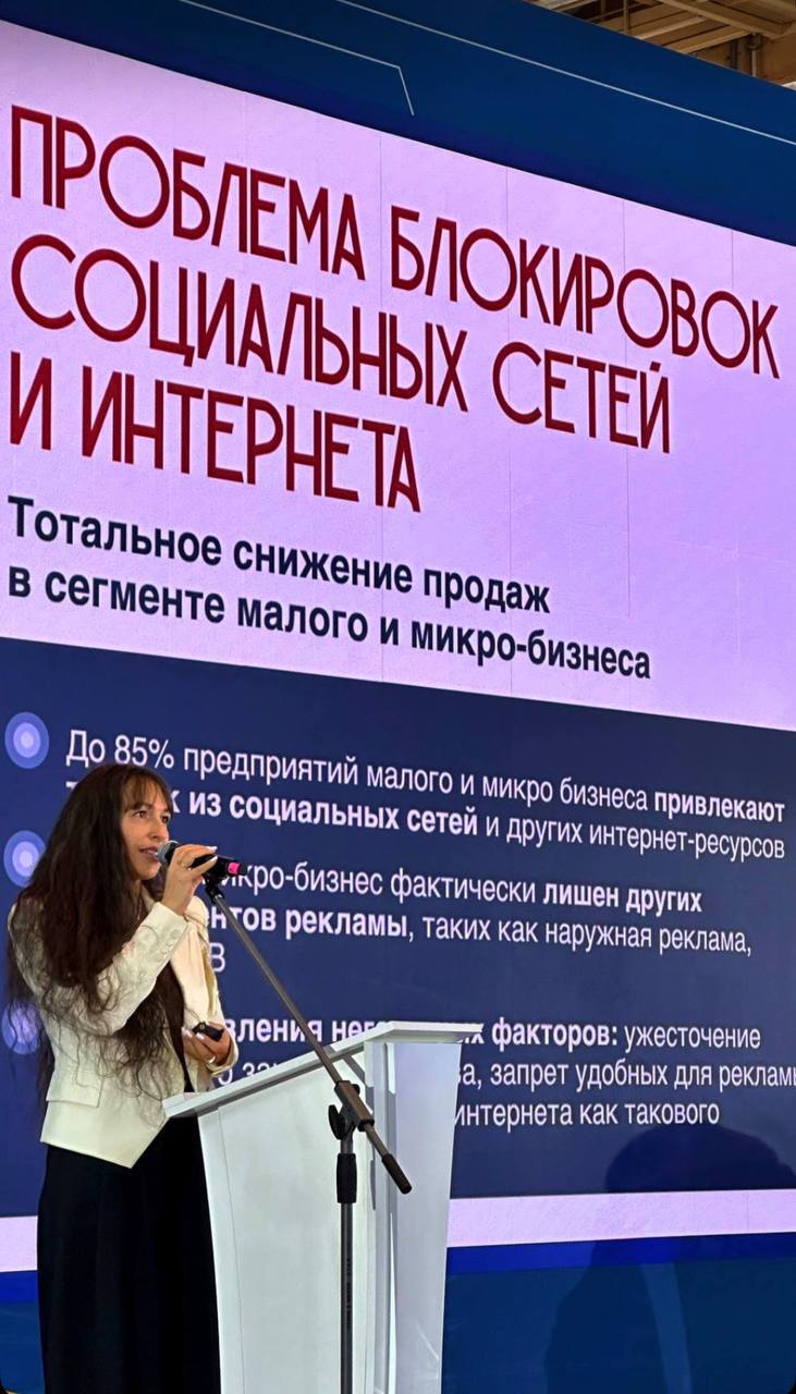 Выступление о проблемах микро и малого бизнеса