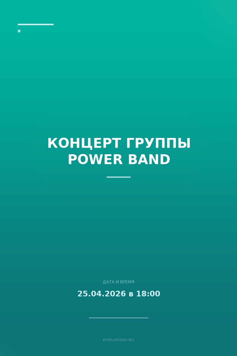 Концерт группы POWER BAND