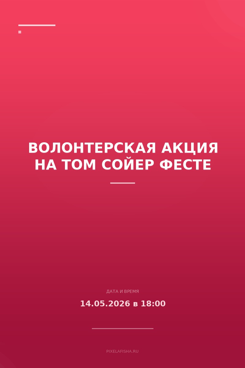 Волонтерская акция на Том Сойер Фесте