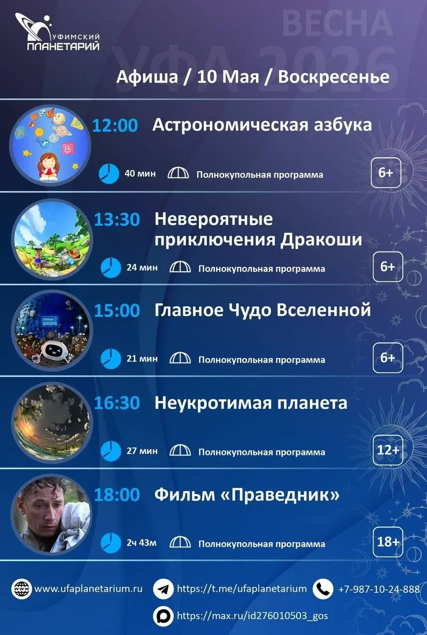 Программа Планетария Весна
