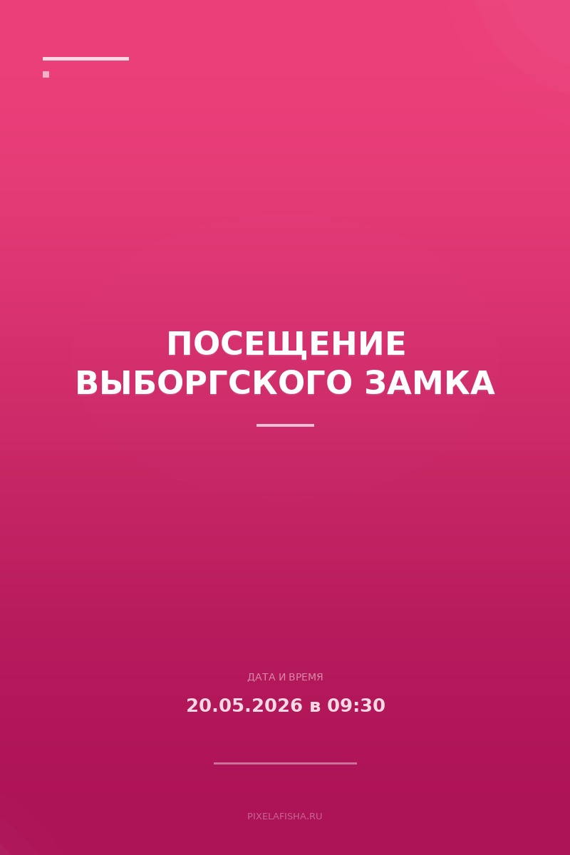 Посещение Выборгского замка