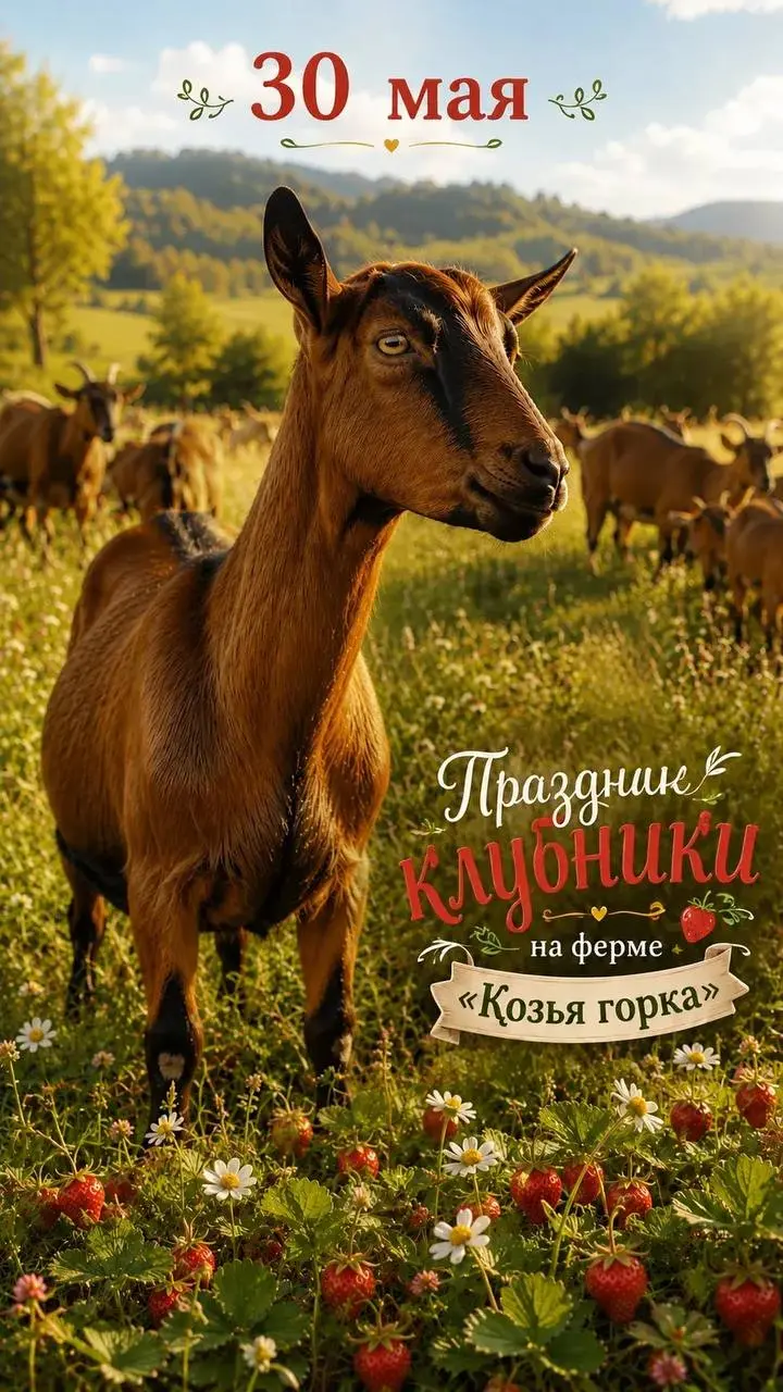 Клубничный праздник на ферме "Козья горка"