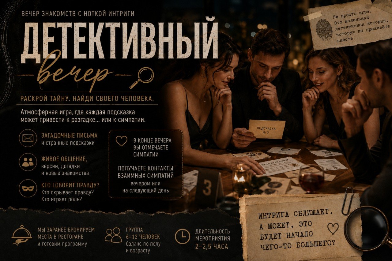 Детективный вечер с раскрытием тайны