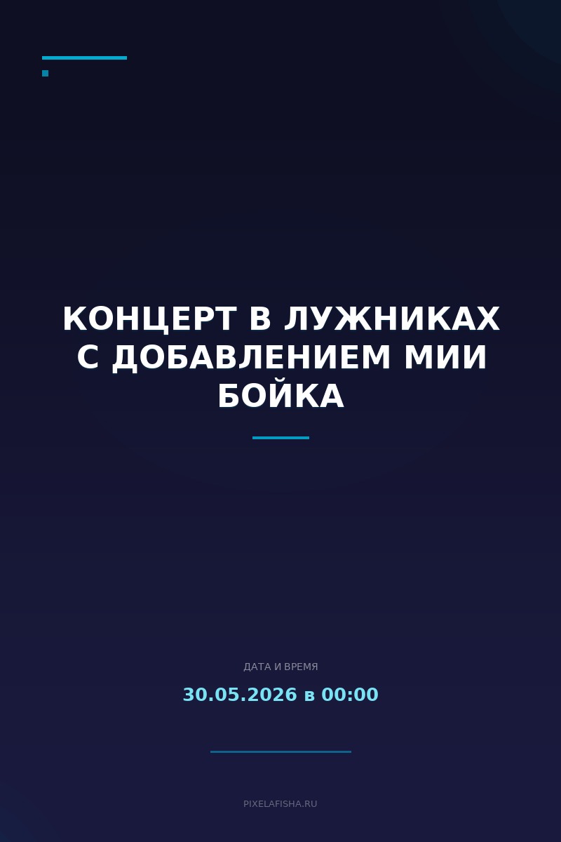 Концерт в Лужниках с добавлением Мии Бойка