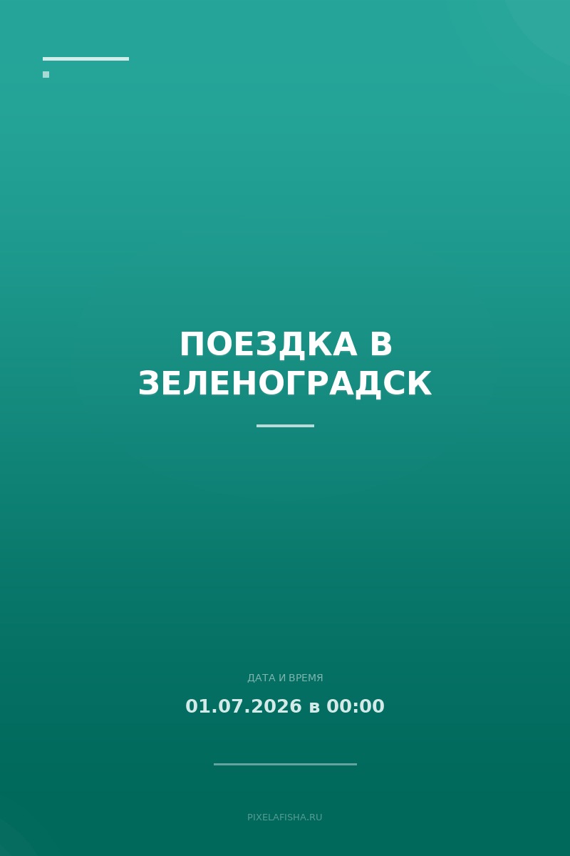 Поездка в Зеленоградск