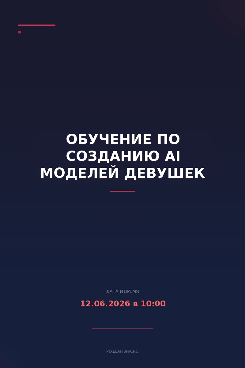 Обучение по созданию AI моделей девушек