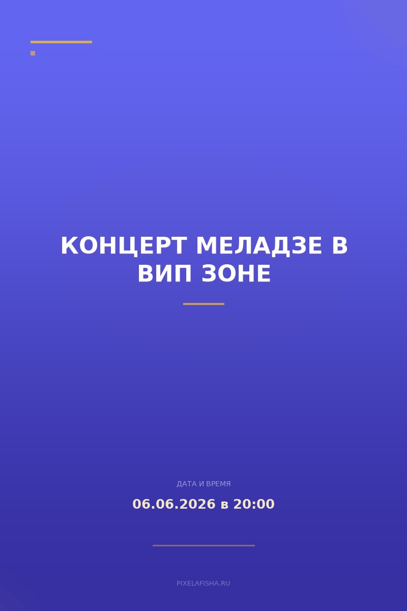 Концерт Меладзе в вип зоне
