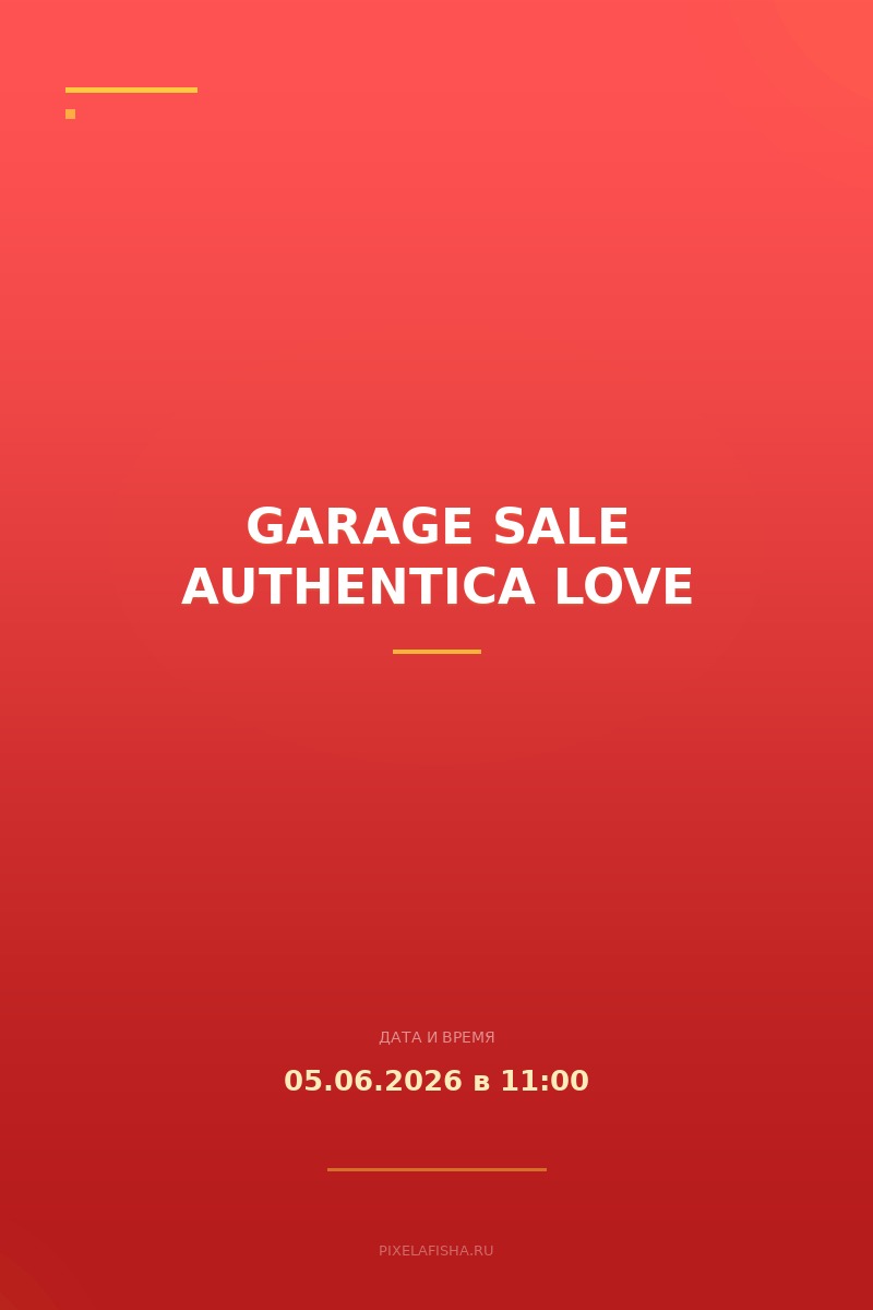 Garage Sale Authentica Love