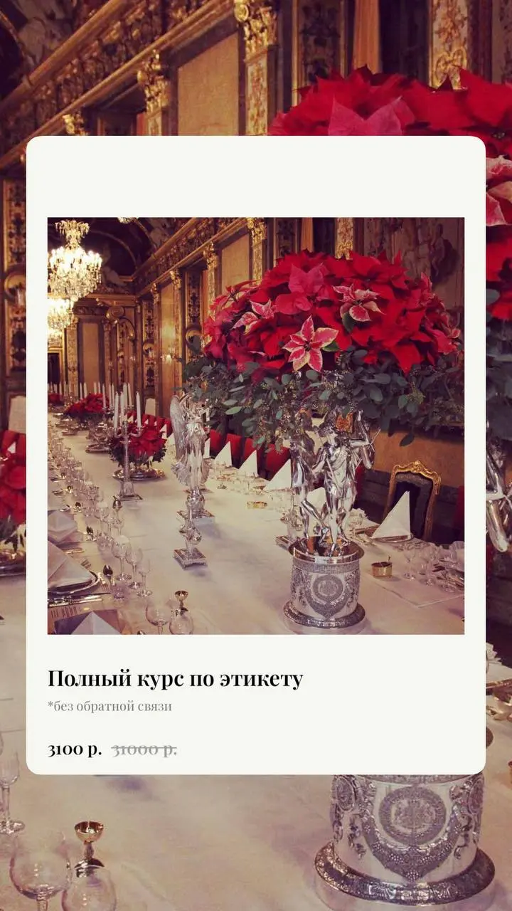 Полный курс по этикету