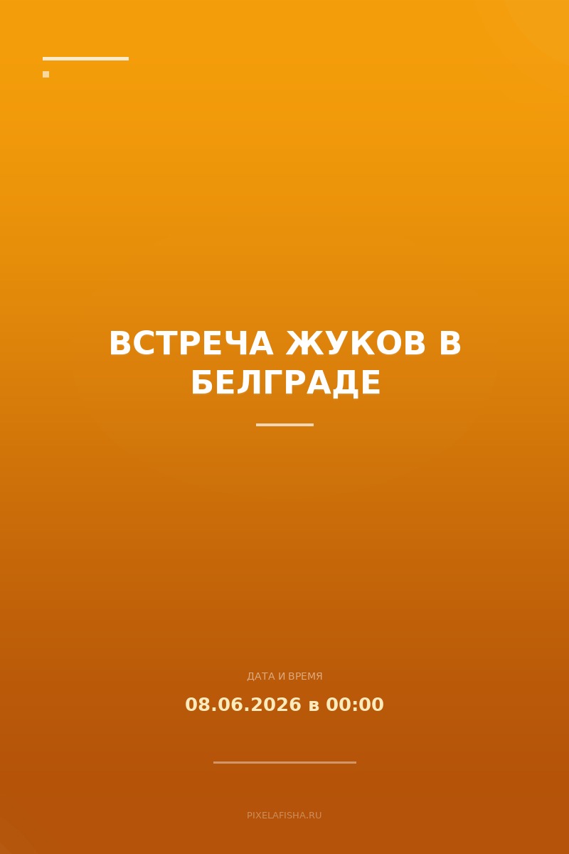 Встреча жуков в Белграде