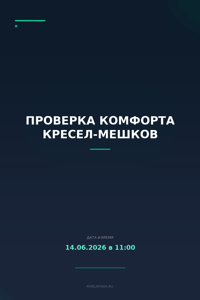 Проверка комфорта кресел-мешков
