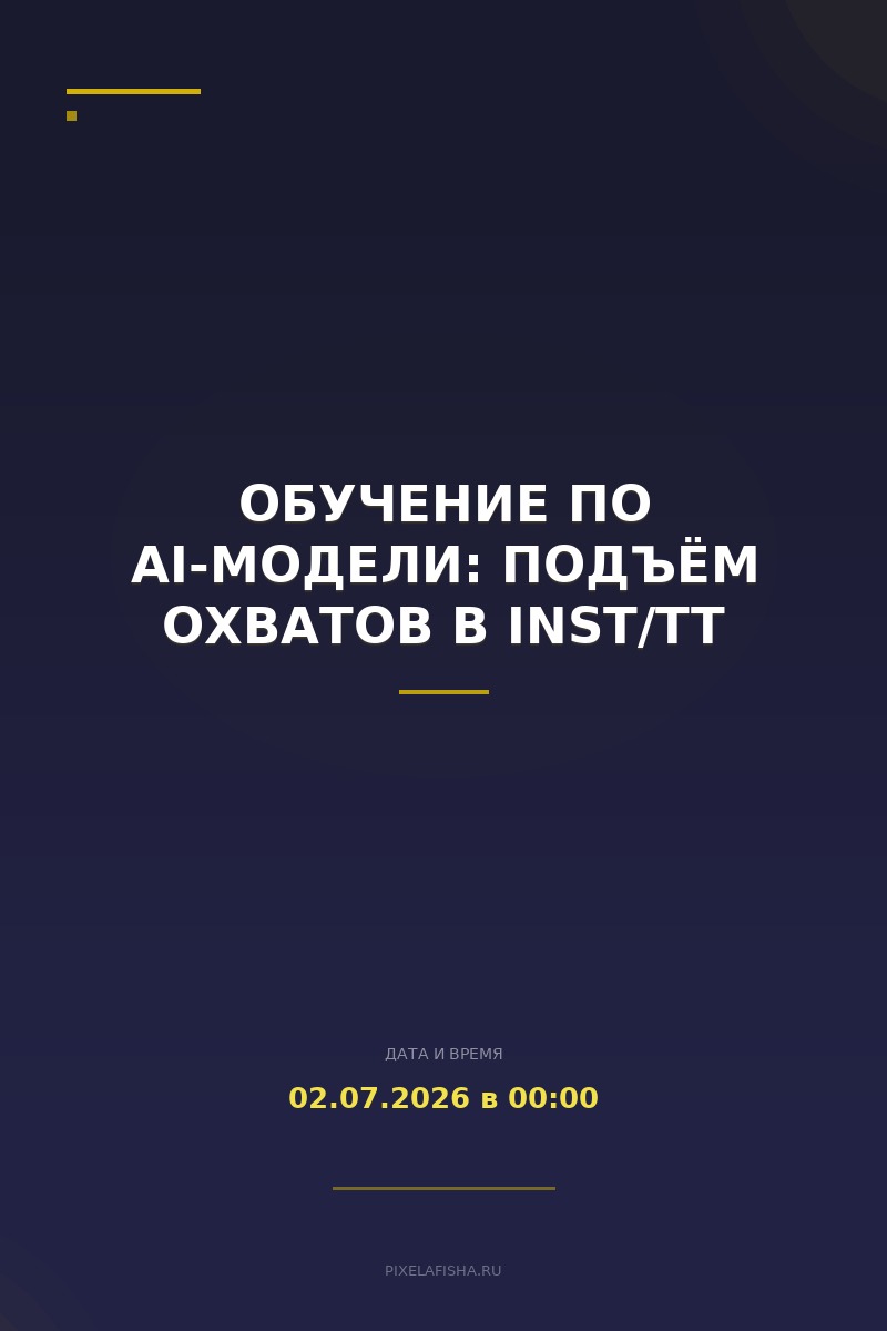Обучение по AI-модели: подъём охватов в INST/TT