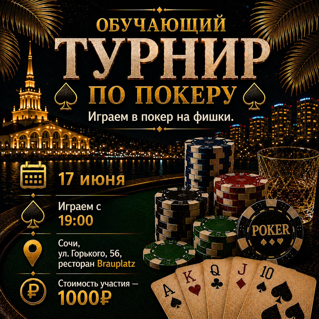 Обучающий турнир по покеру