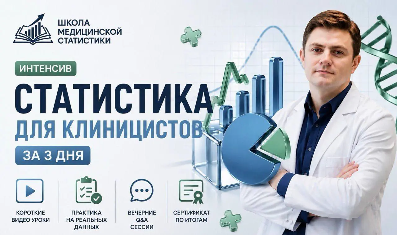 Онлайн-интенсив Статистика для клиницистов за 3 дня