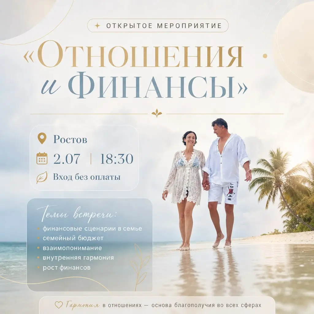 Встреча по теме Отношения и Финансы