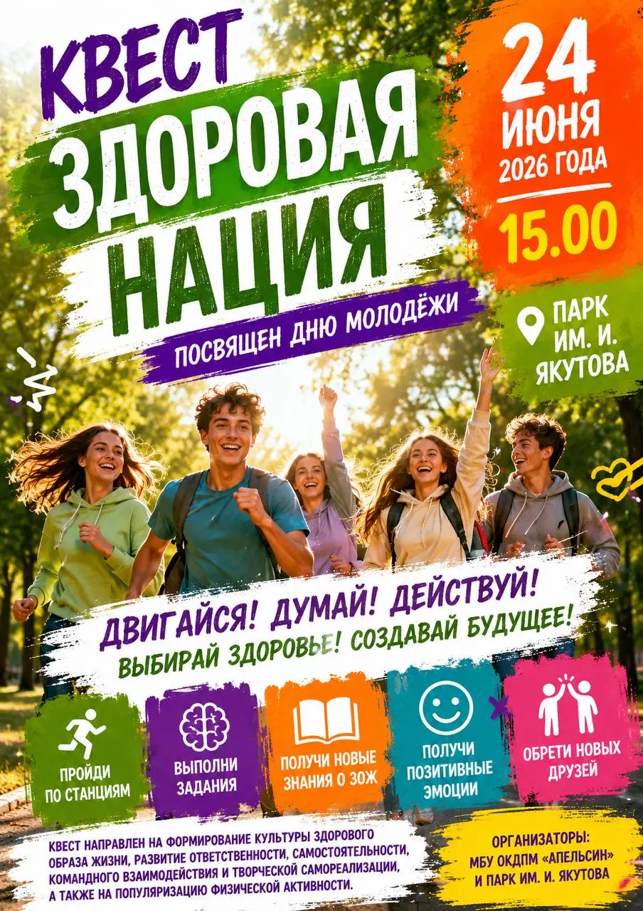 Квест по Дню молодёжи "Здоровая нация"