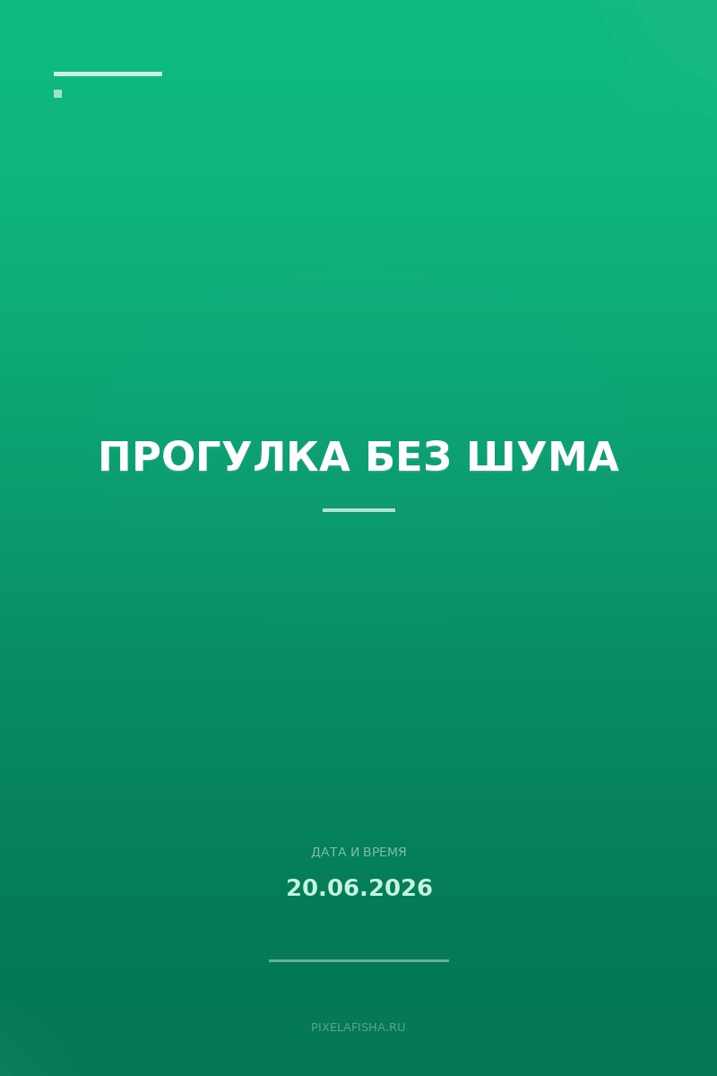 Прогулка без шума
