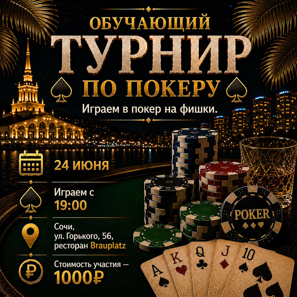 Обучающий турнир по покеру