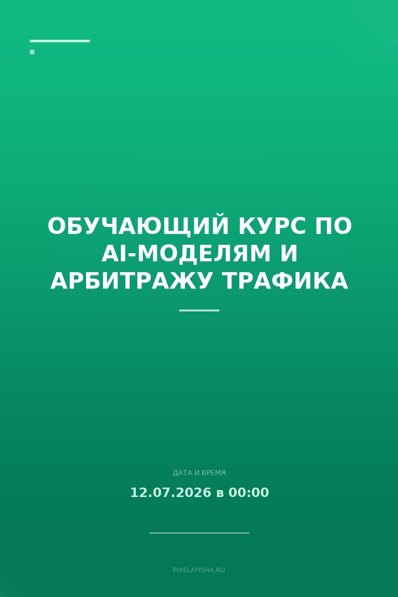 Обучающий курс по AI-моделям и арбитражу трафика