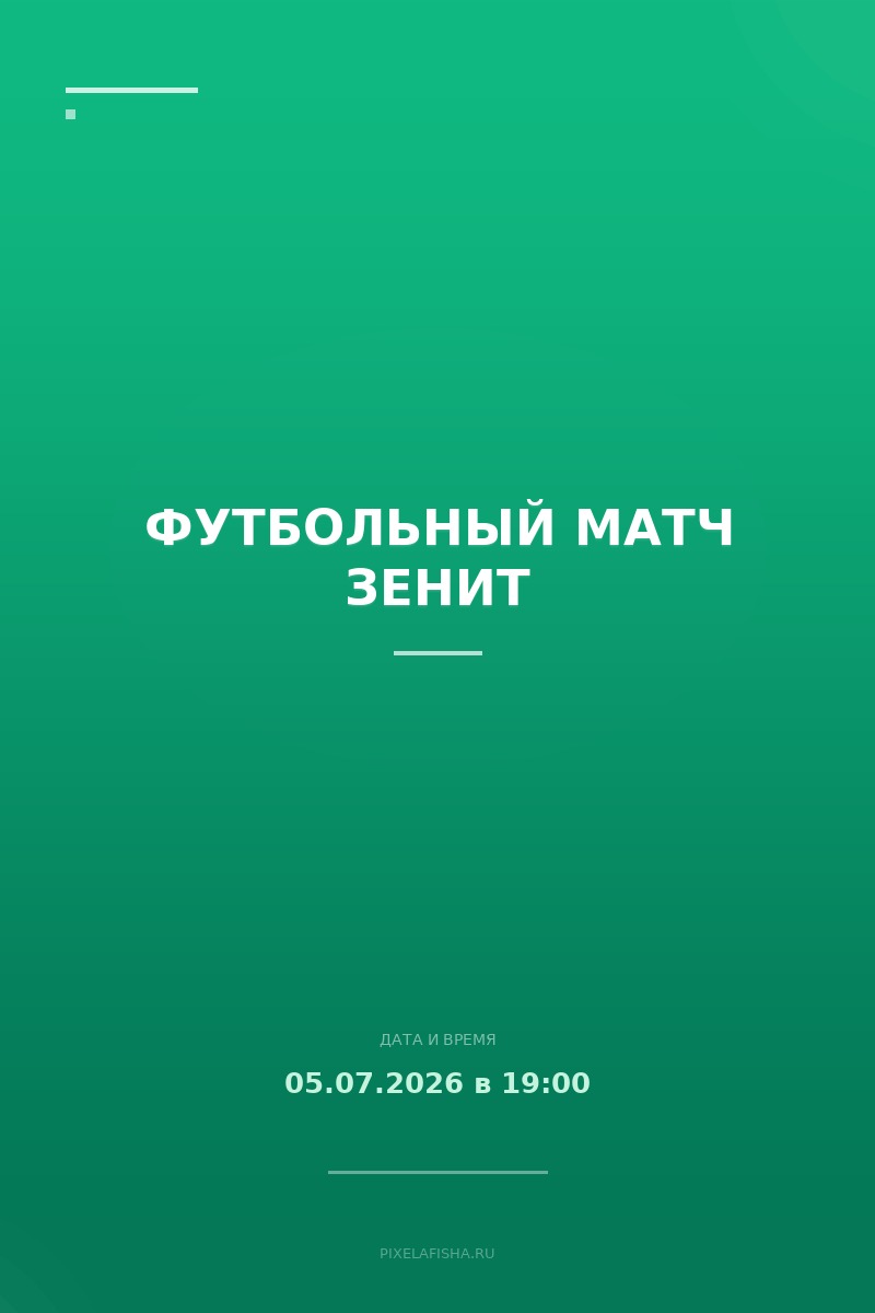 Футбольный матч Зенит
