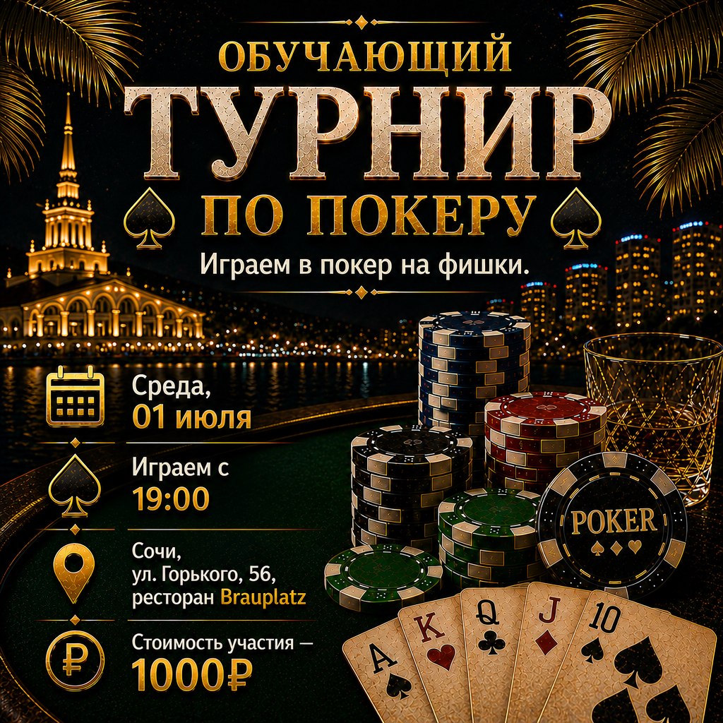 Обучающий турнир по покеру