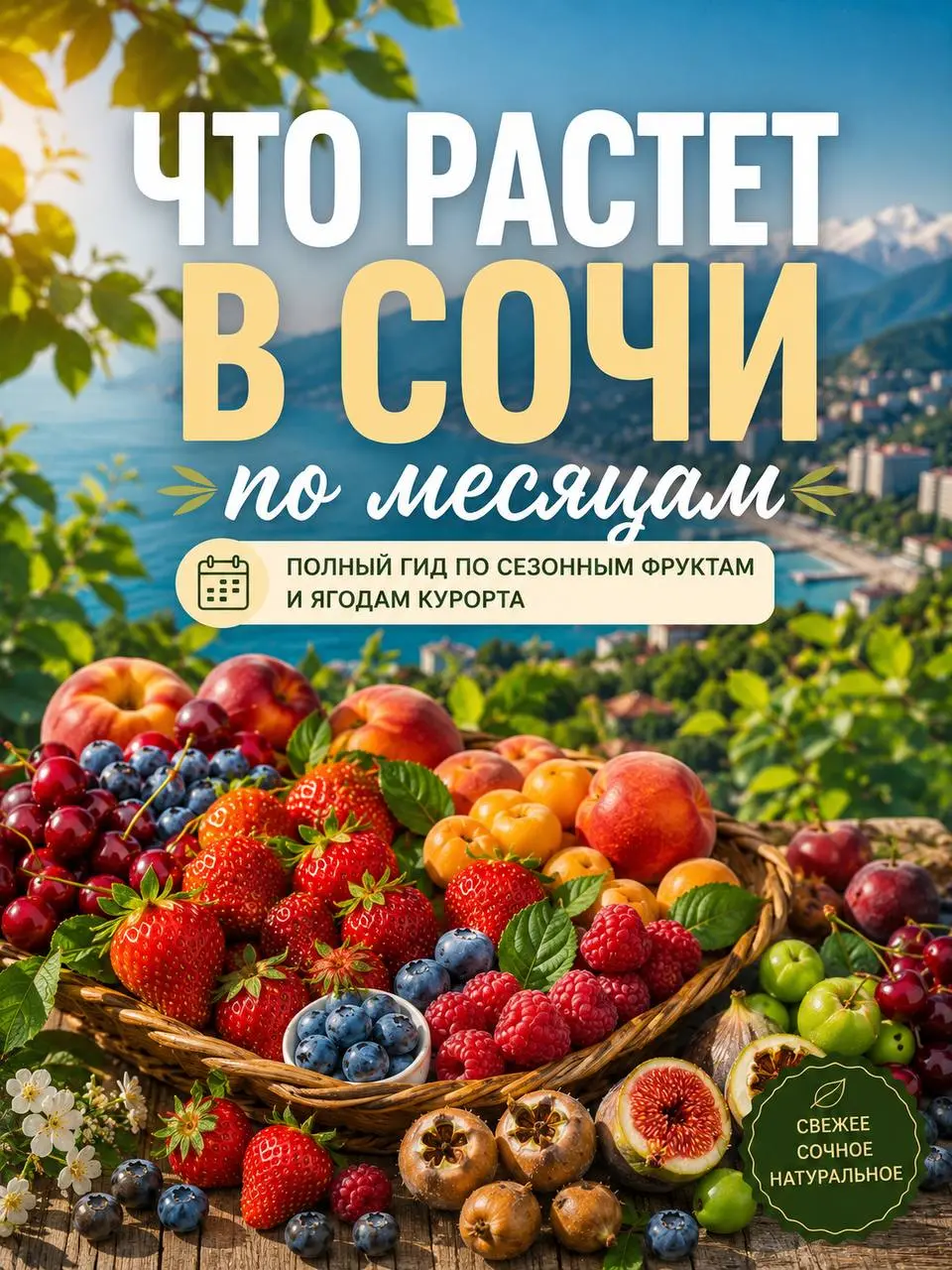 Информационная лекция о сезонных фруктах и ягодах Сочи