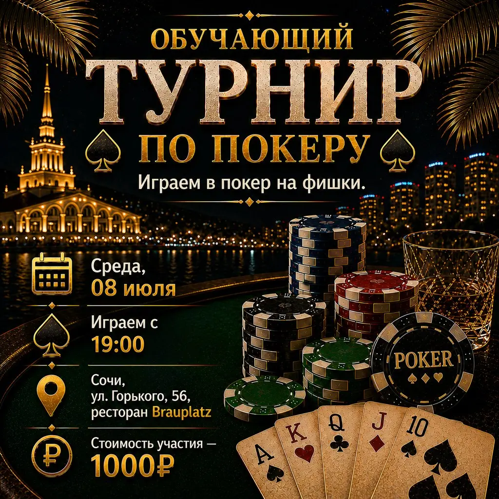 Обучающий турнир по покеру