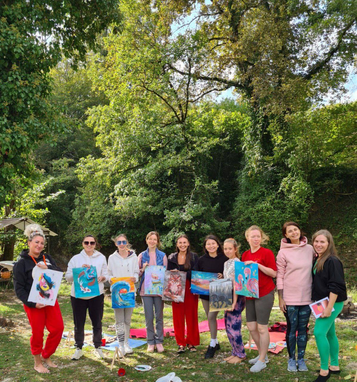 Мастер-класс по рисованию на холсте акриловыми красками