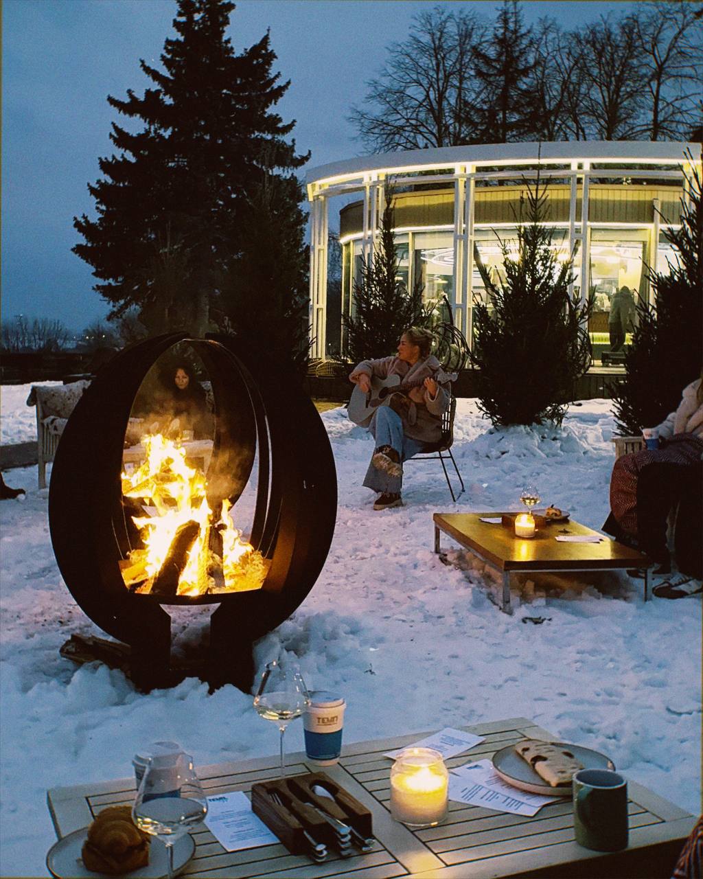 Зимняя площадка кофейни «ТЕМП»