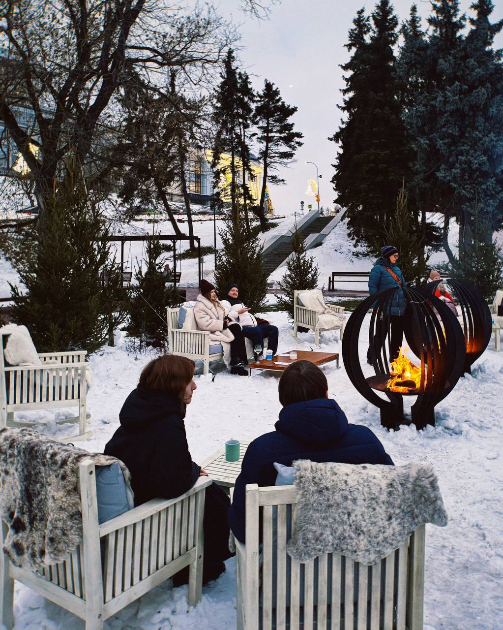 Зимняя площадка кофейни «ТЕМП»