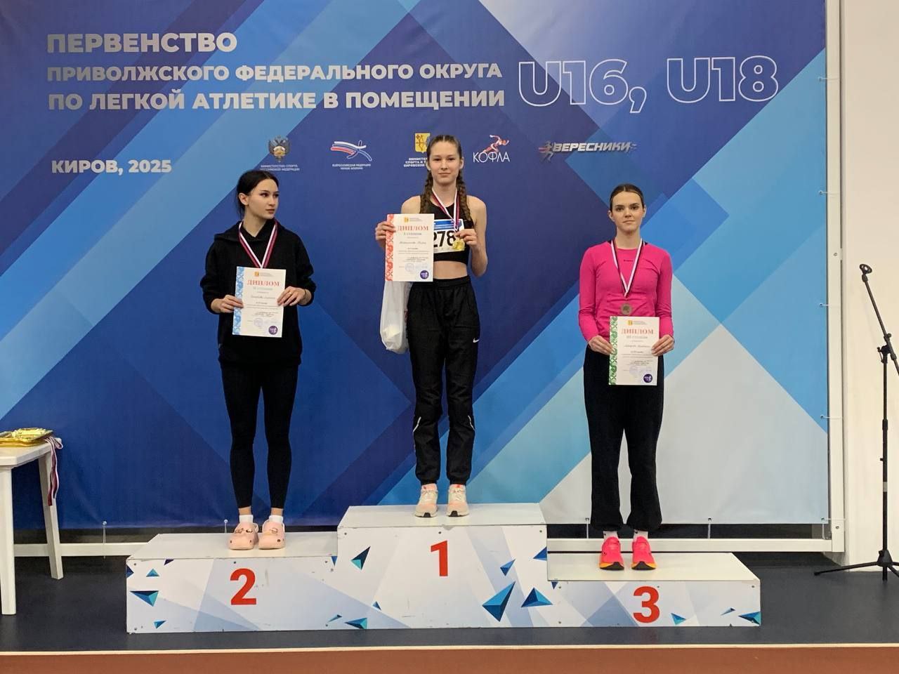 Первенство Приволжского федерального округа по легкой атлетике в помещении U16 и U18