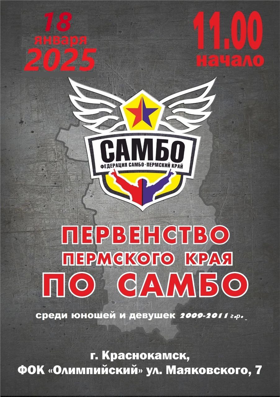 Первенство Пермского края по самбо среди юношей и девушек 14-16 лет