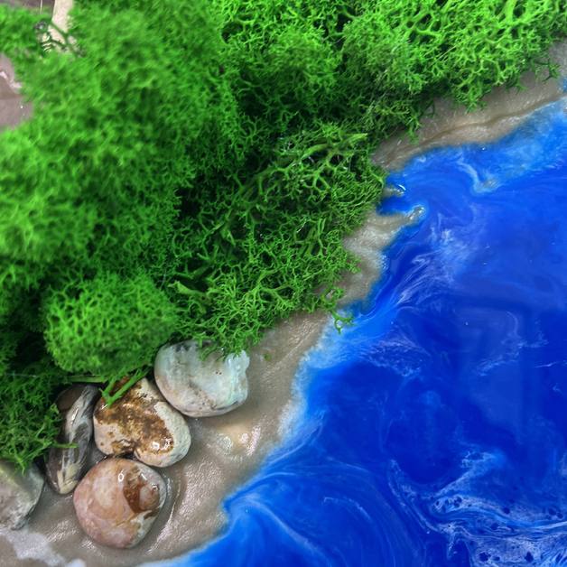 Текстурная паста + акриловая живопись