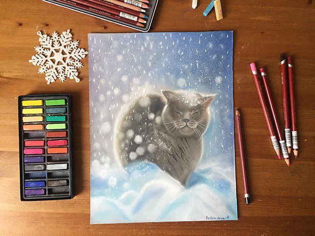 Мастер-класс по живописи масляной пастелью