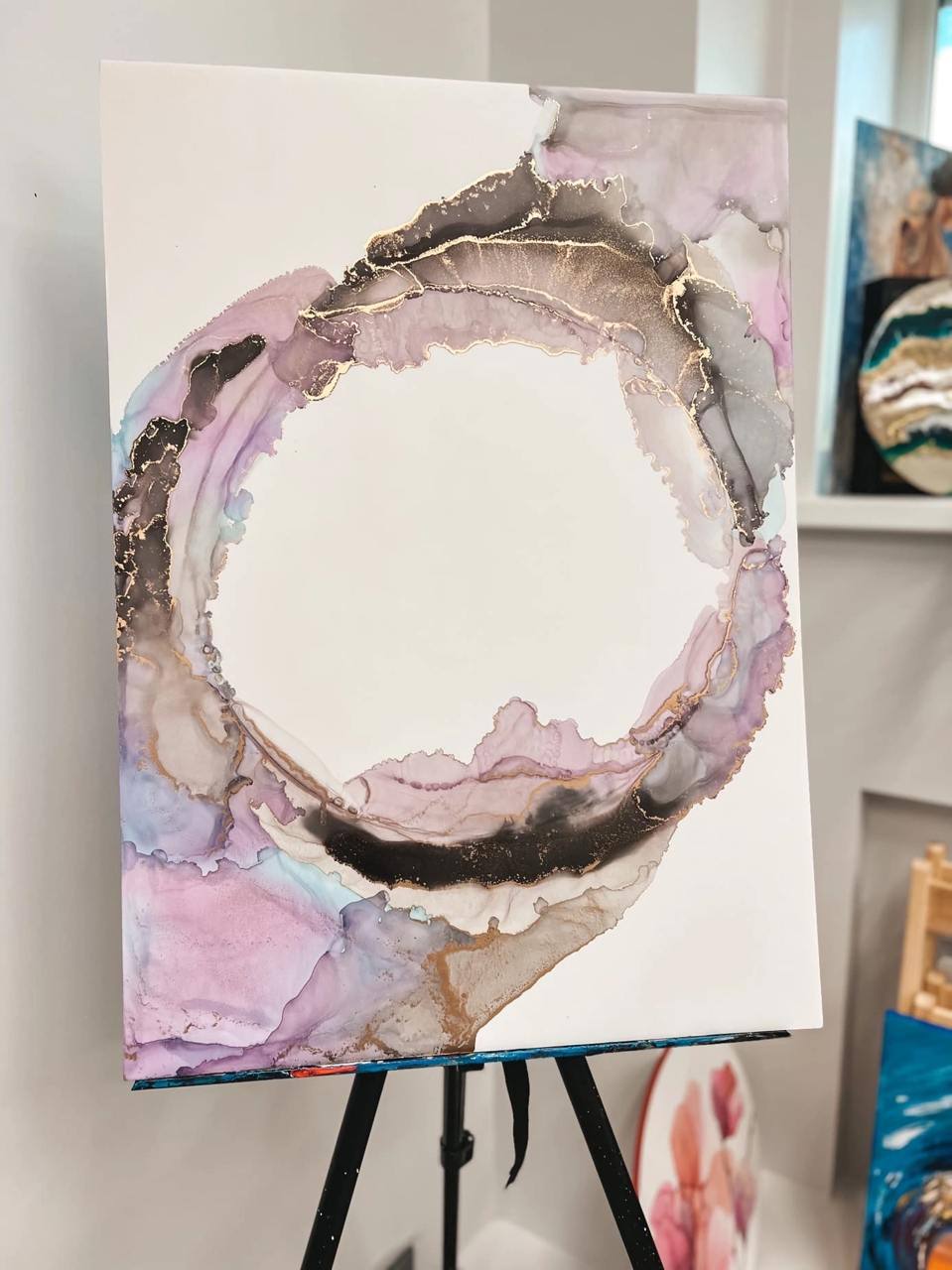 Мастер-класс по алкогольным чернилам