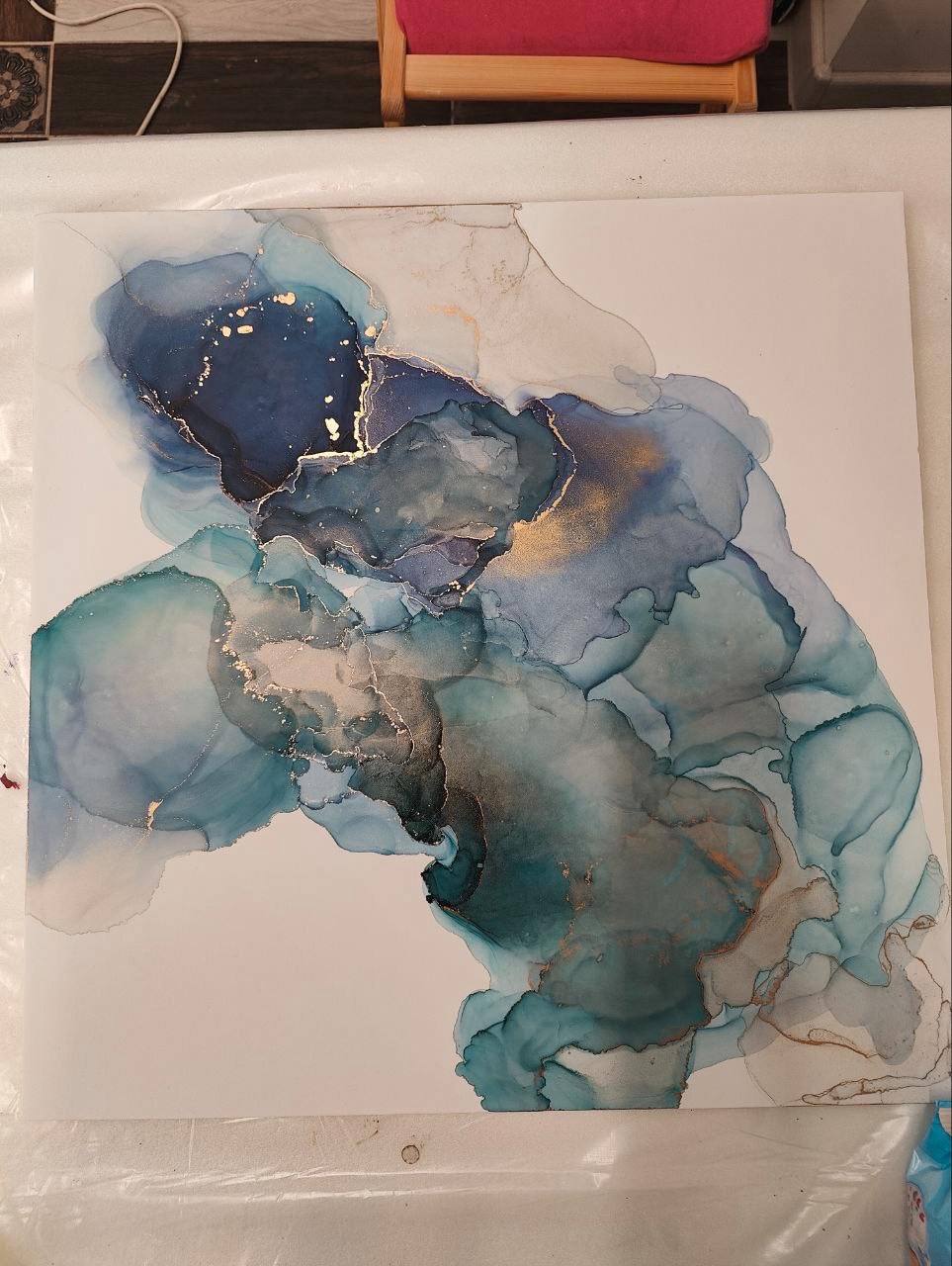 Мастер-класс по алкогольным чернилам